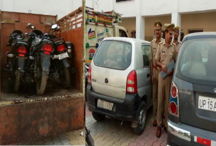दिल्ली से चोरी कर मुजफ्फरनगर में बेचते थे बाइक व गाड़ियां, पुलिस ने तीन वाहन चोरों को किया गिरफ्तार
