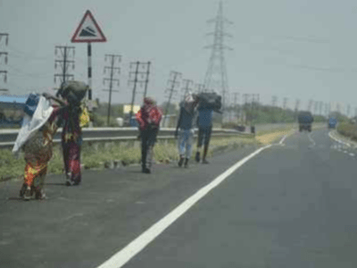 खाली पेट 1400KM दूर घर के लिए मुंबई से निकला MP का मजदूर, 60KM बाद तोड़ा दम