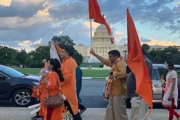 भारतीय-अमेरिकियों ने राम मंदिर की नींव रखे जाने पर मनाया जश्न