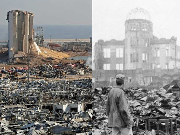 बेरूत धमाके से ताजा हुए हिरोशिमा ऐटम बम धमाके के जख्म, 3 लाख बेघर