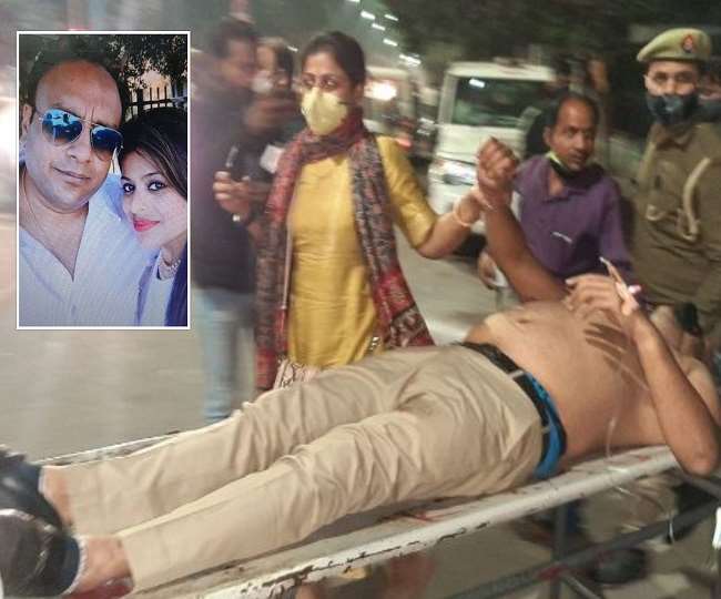 लखनऊ : कार सवार बदमाशों ने बद्री सर्राफ के मालिक को मारी गोली, ट्रामा में भर्ती; बाल-बाल बची पत्नी
