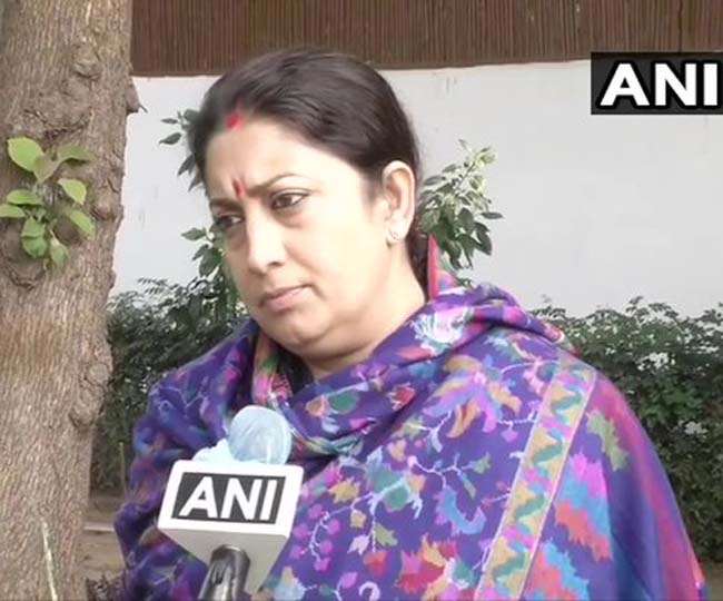 ‘भारत बंद’ पर स्मृति ईरानी ने कहा- हार से बौखलाया विपक्ष कानून-व्यवस्था को भंग करने पर उतारू