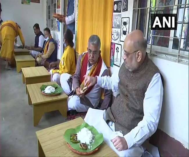LIVE: अमित शाह के बंगाल दौरे का दूसरा दिन, बीरभूम में लोक गायक के घर किया भोजन, थोड़ी देर में रोड़ शो