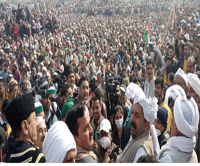 LIVE Farmers Protest: मुजफ्फरनगर किसान महापंचायत में उमड़े क‍िसान, छोटा पड़ा जीआइसी मैदान