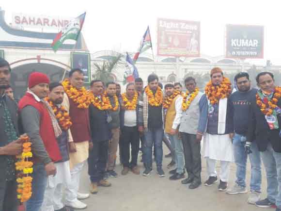 लोजपा के नवनियुक्त जिलाध्यक्ष का किया भव्य स्वागत