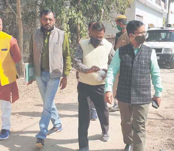 एसडीएम. दौरे से अवैध कब्जाधारियों में मचा हड़कंप