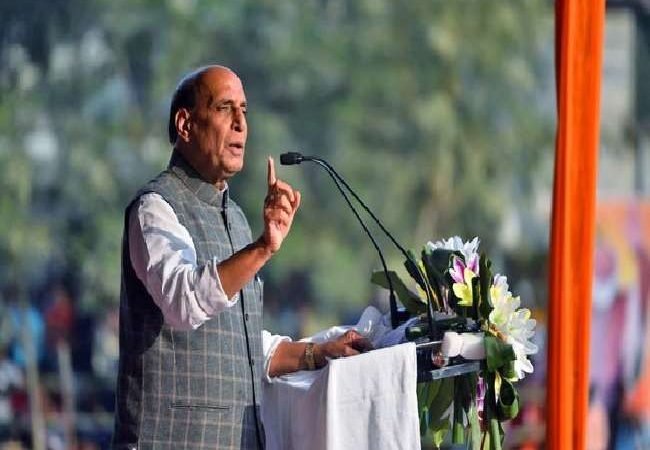 Assam Assembly Election: असम और बंगाल में भाजपा की सरकार बनाने का दम भरते नजर आए राजनाथ सिंह