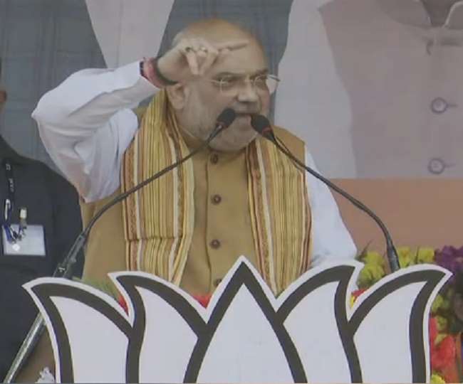पश्चिम बंगाल में बोले अमित शाह- दीदी अपने भतीजे को सीएम बनना चाहती हैं और पीएम मोदी सोनार बांग्ला