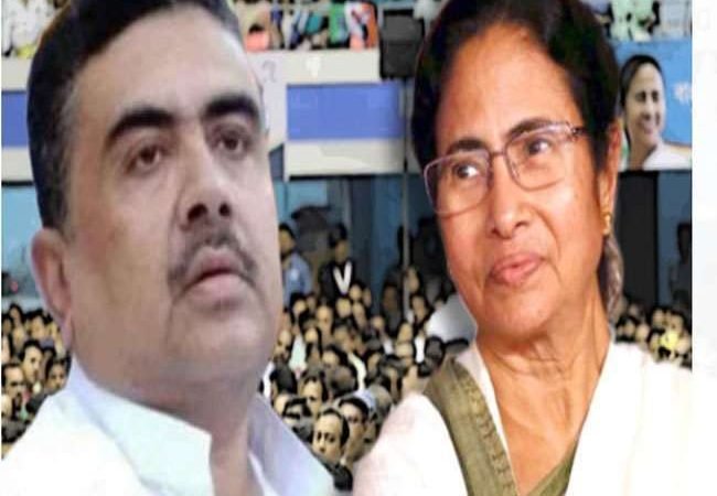 नंदीग्राम में रोड शो कर ममता ने अधिकारी परिवार पर साधा निशाना, बोलीं- वे न घर का रहेंगे न घाट के