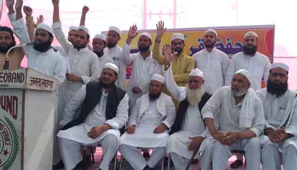  Jamiat's strong protest against Deoband