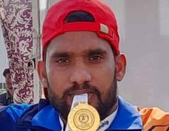 गांव रणखंडी के रवि ठाकुर ने भाला फेंक में झटका सोना