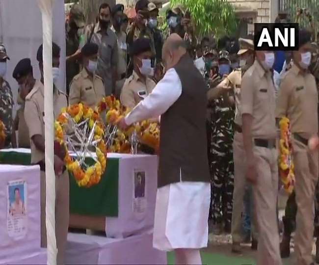 LIVE: अमित शाह ने नक्सली हमले में शहीद सुरक्षाकर्मियों को दी श्रद्धांजलि, सीएम बघेल भी मौजूद