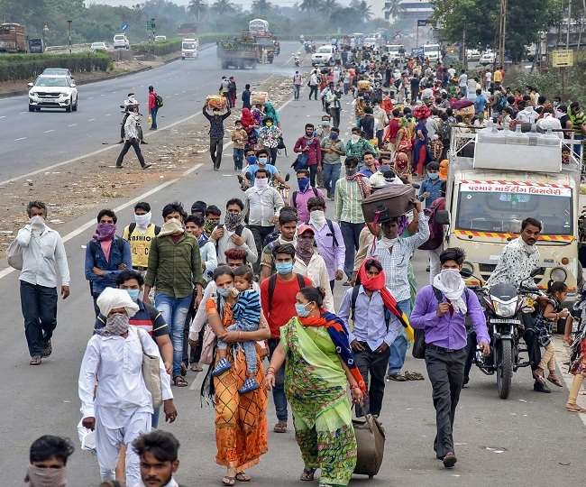 लॉकडाउन के डर से यूपी, बिहार लौट रहे प्रवासी मजदूर, महाराष्ट्र से सबसे अधिक पलायन