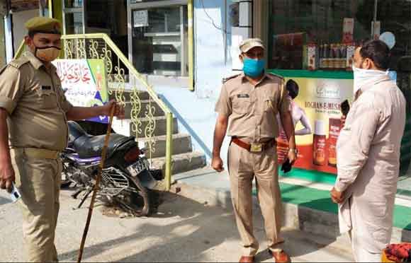पुलिस ने बिना मास्क घूम रहे 225 लोगों के काटे चालान, हजारों रूपये का वसूला जुर्माना