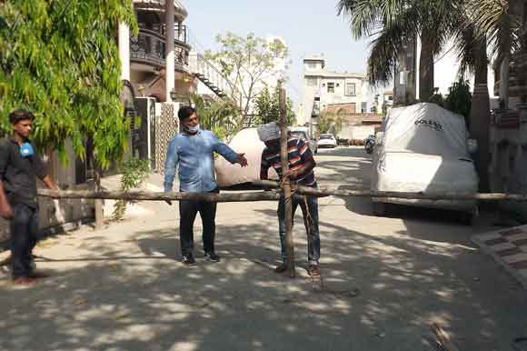 देवबंद प्रभावित इलाकों को सील करने की कार्रवाई, १० नाके हुए सील