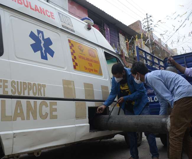 ….अब एम्बुलेंस चालकों के सामने मंडराया आक्सीजन की किल्लत का खतरा