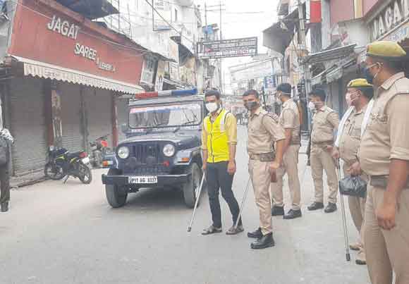 सम्पूर्ण लॉकडाउन में सडक़ों पर पसरा सन्नाटा, पुलिस ने दिखाई सख्ती
