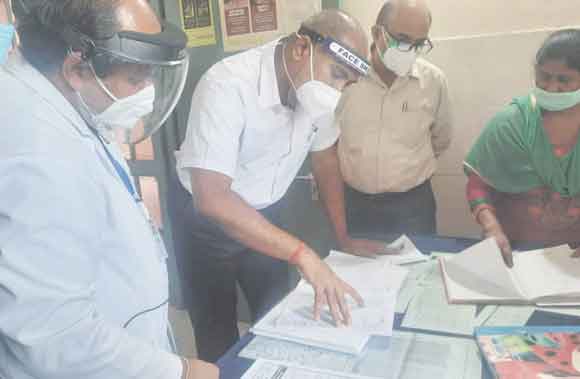 विधायक व कमिश्नर ने किया नागल सीएचसी का निरीक्षण