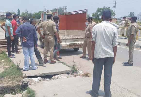 ट्रक की टक्कर से बाइक सवार की मौत