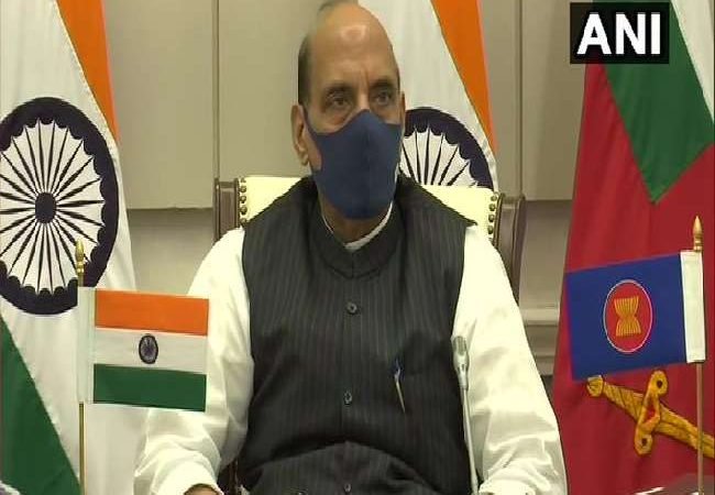 आसियान देशों के रक्षा मंत्रियों की बैठक में राजनाथ सिंह ने लिया हिस्सा, वीडियो कान्फ्रेंसिंग के जरिए हुई मीटिंग