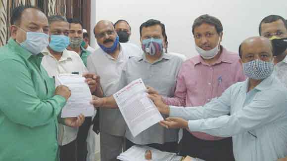 प्रतिबंध लगाने की मांग को लेकर सोंपा ज्ञापन