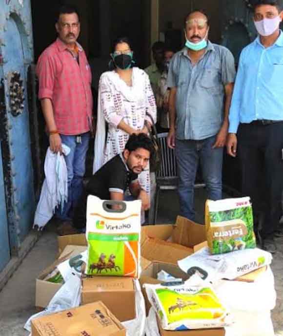 पेस्टीसाइड के नकली माल के साथ एक व्यक्ति दबोचा
