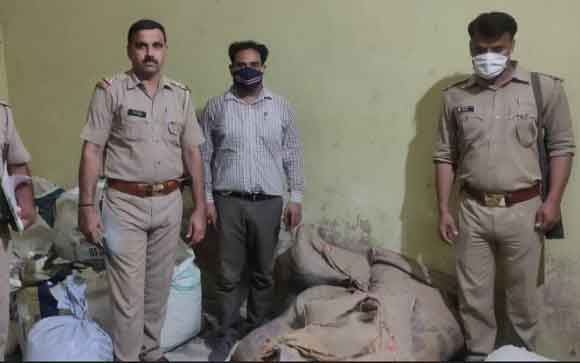 सरकारी गेहूँ और चावल को अवैध रूप से इकट्ठा कर काला बाजारी करने वाले ढाबा मालिक के विरूद्ध एफ.आई.आर. दर्ज