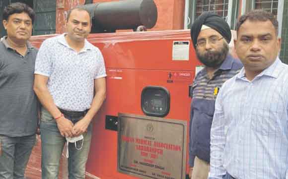 आईएमए ने सीएचसी को किया जनरेटर डोनेट