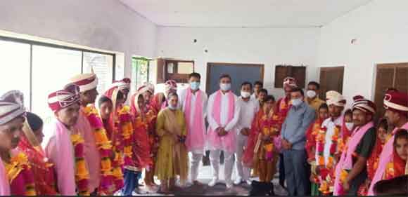 मुख्यमंत्री सामूहिक विवाह योजना में 17 जोडों का विवाह सम्पन्न