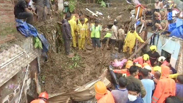 मुंबई में भारी बारिश से हाहाकार, चेम्बूर और विक्रोली में लैंडस्लाइड, 14 लोगों की मौत