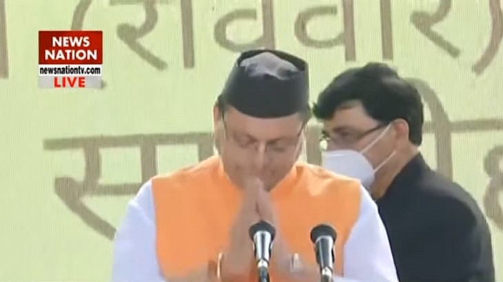 उत्तराखंड के 11वें मुख्यमंत्री के रूप में पुष्कर सिंह धामी ने ली शपथ