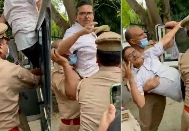 सुप्रीम कोर्ट के सामने आत्मदाह प्रकरण में पूर्व IPS अधिकारी अमिताभ ठाकुर गिरफ्तार, कोर्ट ने भेजा जेल