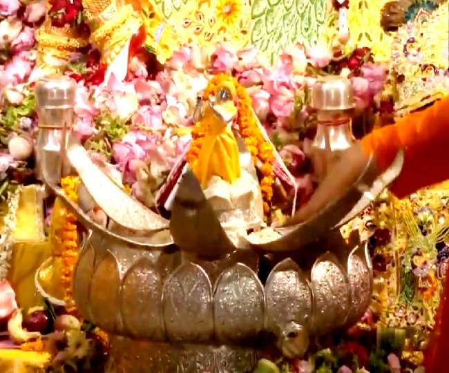 Shri Krishna Janmashtmi 2021 Update: जन्में कन्हाई, जन-जन बोला- जय कन्हैया लाल की…, मंत्रोच्चारण के बीच लाला का महाभिषेक