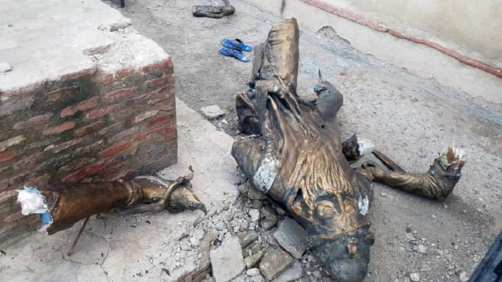 लाहौर में तीसरी बार तोड़ी गई महाराजा रणजीत सिंह की मूर्ति, आरोपी गिरफ्तार