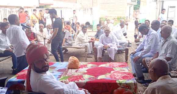 रणखण्डी खाले के पक्के निर्माण के लिये किसानो के साथ मिलकर करेगें आन्दोलन:चन्दन सिंह