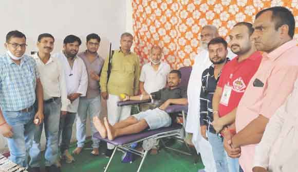 शिविर में 47 लोगों ने किया स्वैच्छिक रक्तदान