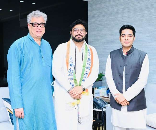 राजनीति से संन्यास की घोषणा करने वाले भाजपा सांसद बाबुल सुप्रियो तृणमूल कांग्रेस में हुए शामिल