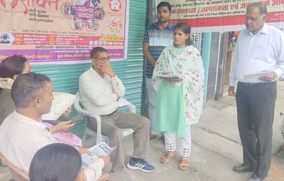 शिविर में दी गई प्राधिकरण द्वारा चलाई जा रही योजनाओं की जानकारी