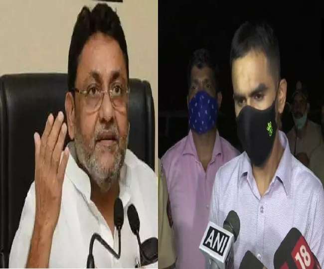 समीर वानखेड़े व नवाब मलिक में जुबानी जंग, एनसीपी नेता के आरोप पर एनसीबी अधिकारी ने दी मुकदमा की धमकी