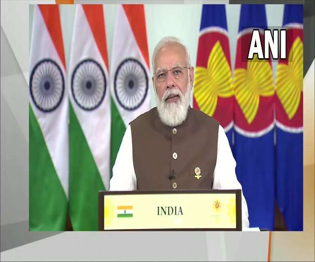 ASEAN Summit 2021 में बोले पीएम मोदी, कोरोना महामारी के मुश्किल दौर में भी दोस्‍ती की कसौटी रहा भारत-आसियान