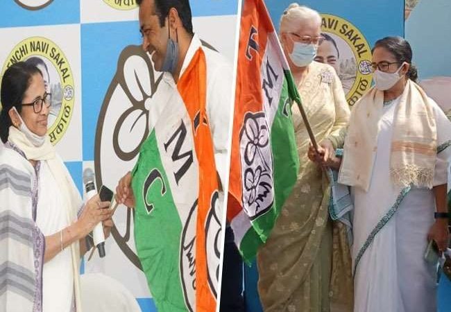 मिशन गोवा : टेनिस स्टार लिएंडर पेस व अभिनेत्री नफीसा अली TMC में शामिल, ममता की मौजूदगी में थामा पार्टी का झंडा