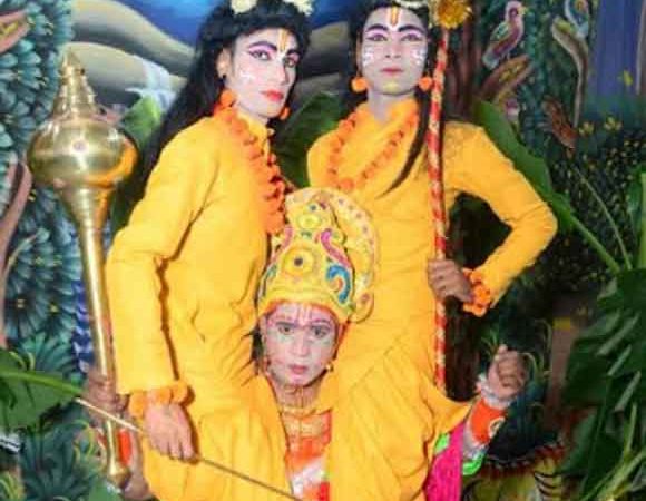 रविवार को शबरी मिलन, सुग्रीव मित्रता व बाली वध लीला का किया गया मनोहारी मंचन