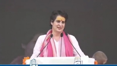 प्रियंका गांधी ने किसानों की समस्याओं को लेकर केन्द्र सरकार पर साधा निशाना