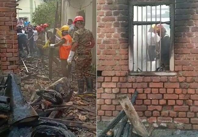 महाराष्ट्र के ठाणे में आग लगने के बाद घर ढहने से 40 वर्षीया महिला की मौत