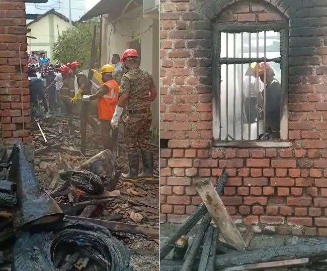 महाराष्ट्र के ठाणे में आग लगने के बाद घर ढहने से 40 वर्षीया महिला की मौत
