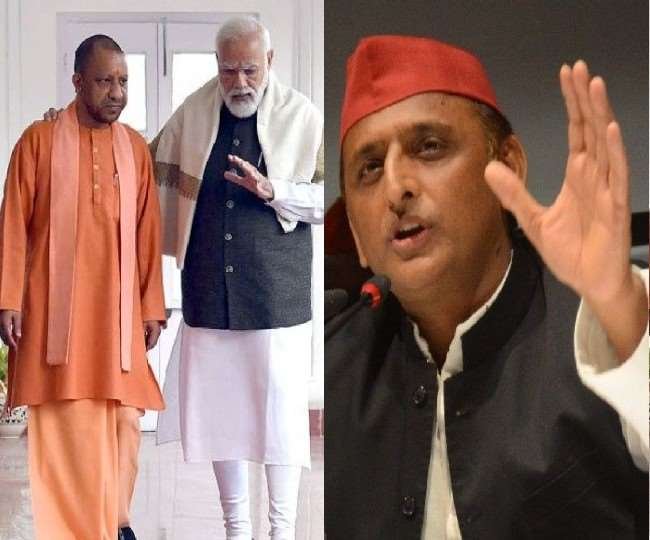 पीएम मोदी संग सीएम योगी की तस्वीर पर अखिलेश का तंज, बोले- ‘सियासत में कभी यूं भी करना पड़ता है…’