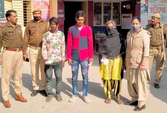 पुलिस ने महिला समेत पकड़े तीन नशा तस्कर