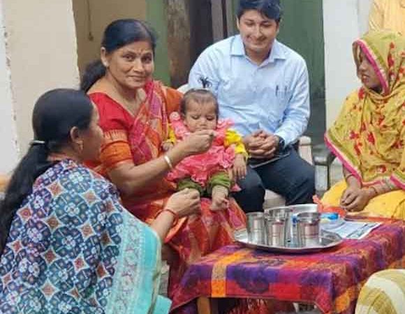 जनपद के सभी आंगनबाड़ी केंद्रों पर मनाया गया अन्नप्राशन दिवस