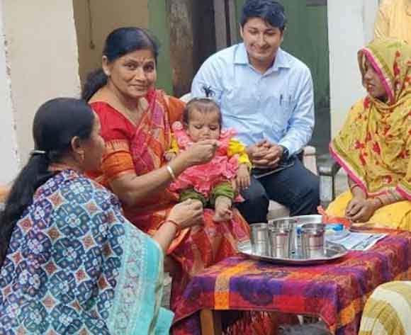 जनपद के सभी आंगनबाड़ी केंद्रों पर मनाया गया अन्नप्राशन दिवस