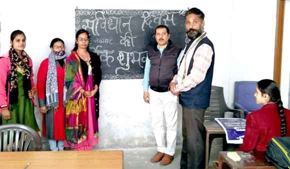 संविधान व प्रर्यावरण दिवस पर डा० अम्बेडकर को विभिन्न संस्थाओं द्वारा दी गई श्रद्धांजली